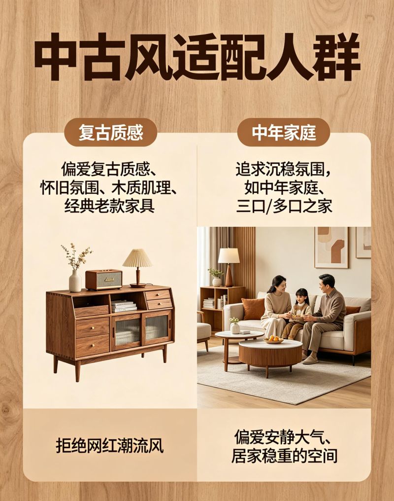 别瞎装！中古风适配户型 + 人群全解析 - 家居知识