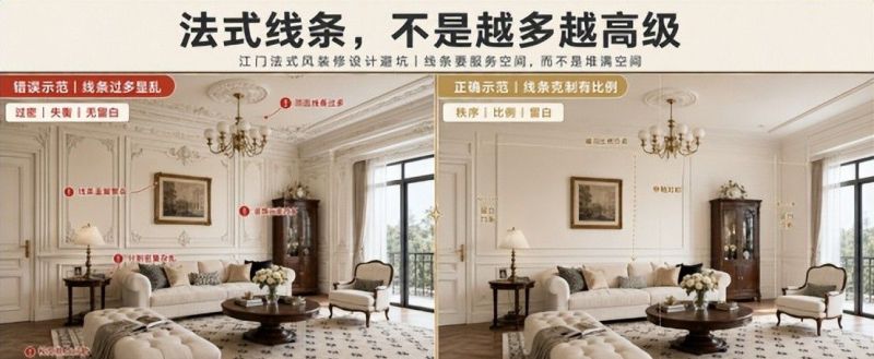 江门法式风格怎么做才不翻车？关键不是石膏线，而是全屋系统统一 - 家居知识
