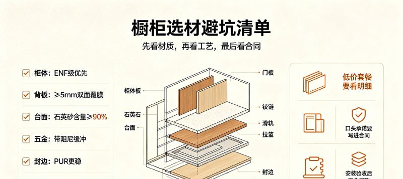 橱柜定制完整选材避坑全清单，照着选少花上万冤枉钱 - 今日头条
