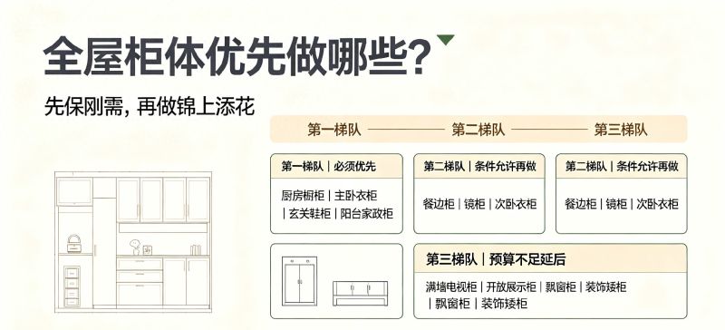 全屋柜体预算分配，优先做哪些柜子？别乱花钱分清刚需和锦上添花 - 今日头条