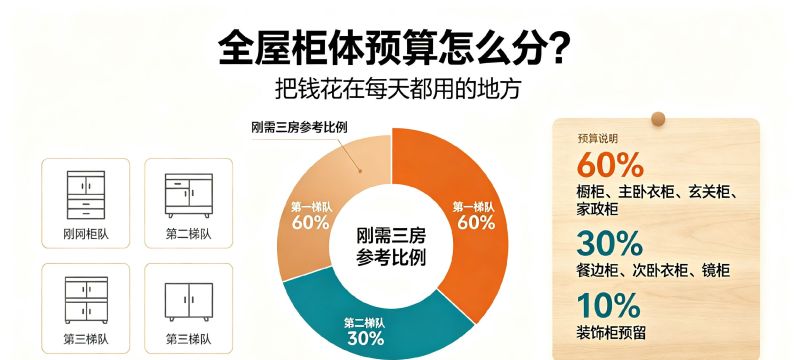 全屋柜体预算分配，优先做哪些柜子？别乱花钱分清刚需和锦上添花 - 家居知识