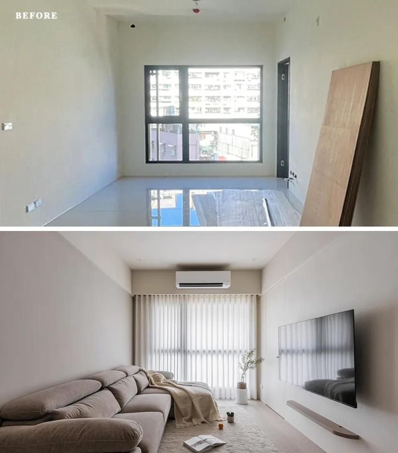 79㎡奶油风不将就！圆弧化解低梁+独立书房更衣室，小户型教科书 - 家居知识
