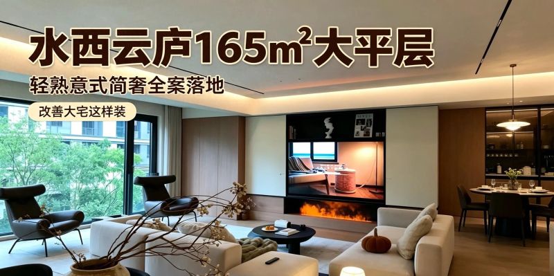水西云庐165㎡大平层｜轻熟意式简奢，不浮夸才是大宅质感 - 今日头条
