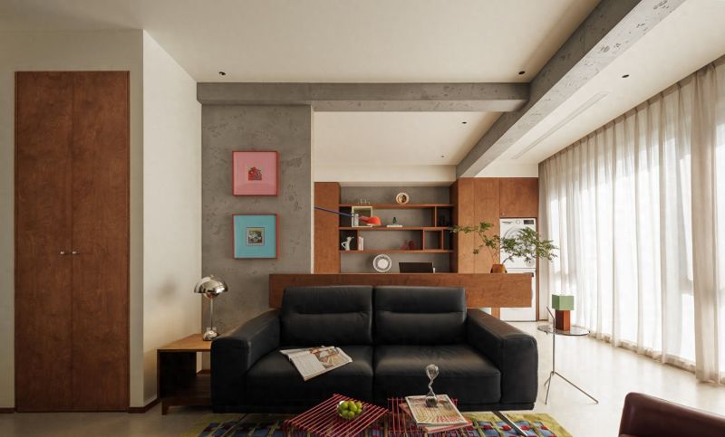 120㎡中古风装修，拆一堵墙，空间放大率80%，忍不住晒晒！ - 今日头条