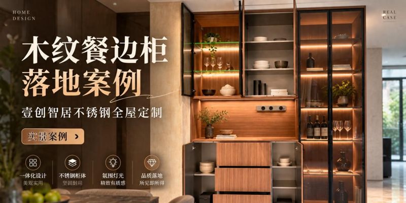 现在的餐边柜都这么做了?木纹外观配不锈钢柜体,收纳颜值都兼顾 - 今日头条 现在的餐边柜都这么做了?木纹外观配不锈钢柜体,收纳颜值都兼顾 - 家居知识